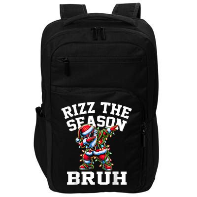 Funny Christmas Rizzmas Santa Xmas Rizz The Season Bruh Impact Tech Backpack
