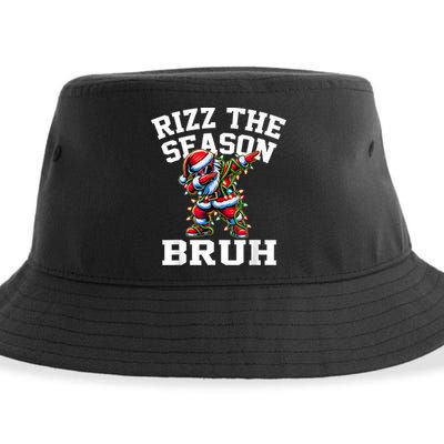 Funny Christmas Rizzmas Santa Xmas Rizz The Season Bruh Sustainable Bucket Hat