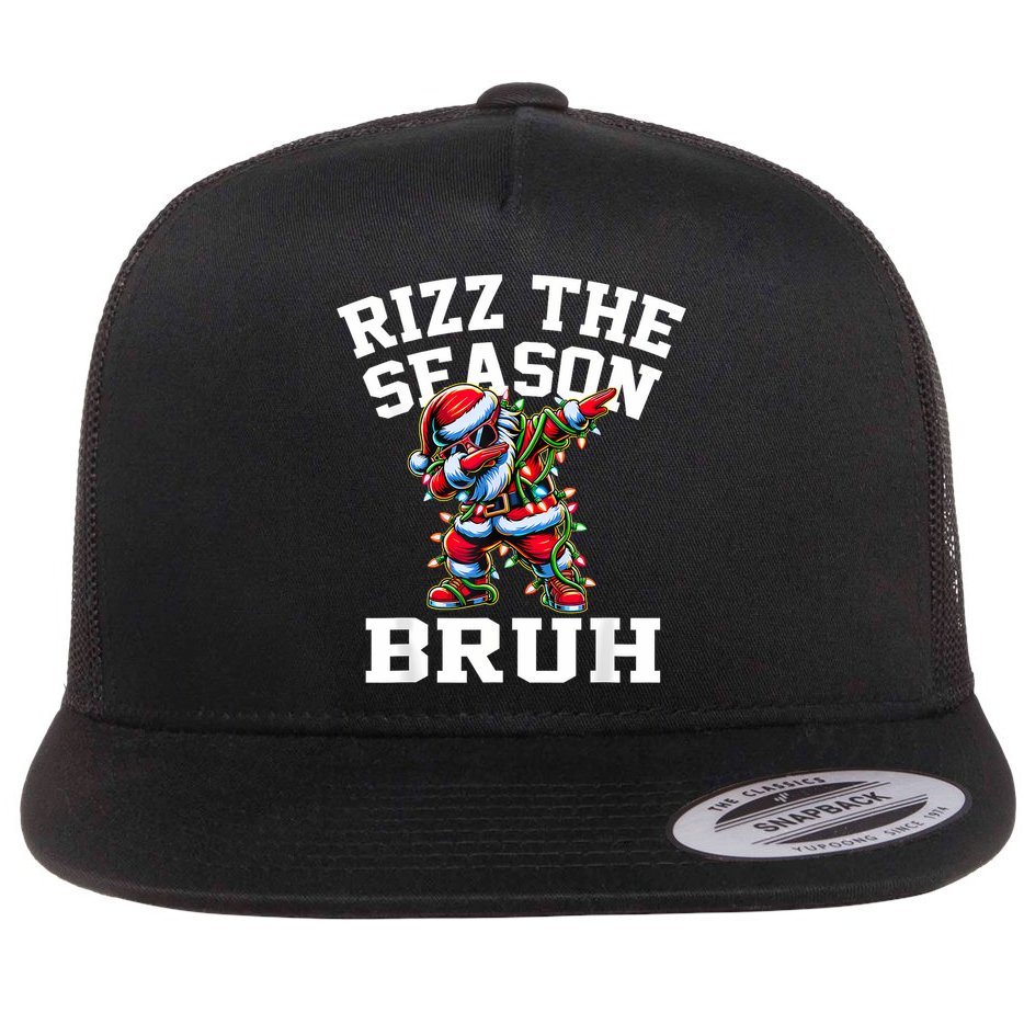 Funny Christmas Rizzmas Santa Xmas Rizz The Season Bruh Flat Bill Trucker Hat