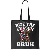 Funny Christmas Rizzmas Santa Xmas Rizz The Season Bruh Tote Bag