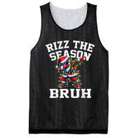 Funny Christmas Rizzmas Santa Xmas Rizz The Season Bruh Mesh Reversible Basketball Jersey Tank