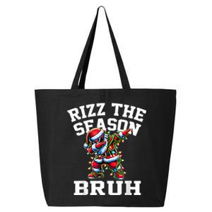 Funny Christmas Rizzmas Santa Xmas Rizz The Season Bruh 25L Jumbo Tote