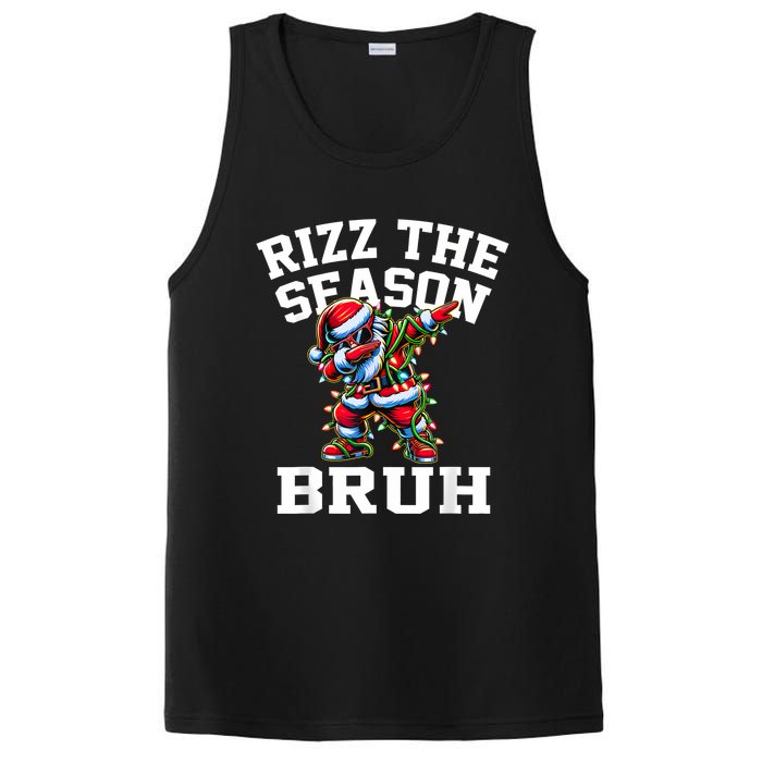 Funny Christmas Rizzmas Santa Xmas Rizz The Season Bruh PosiCharge Competitor Tank