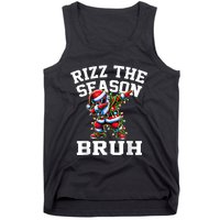 Funny Christmas Rizzmas Santa Xmas Rizz The Season Bruh Tank Top