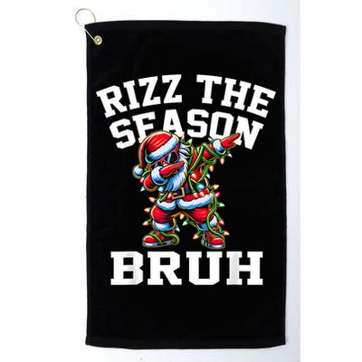Funny Christmas Rizzmas Santa Xmas Rizz The Season Bruh Golf Towel