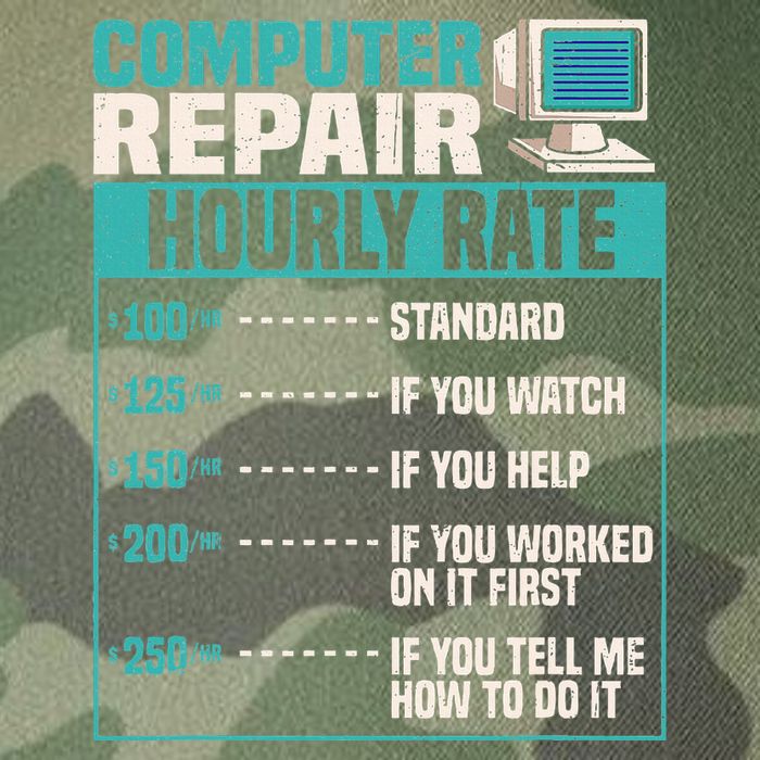 Funny Computer Repair Hourly Rate Legacy Tie Dye Trucker Hat