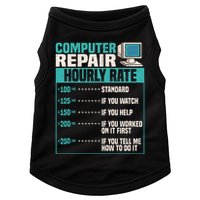 Funny Computer Repair Hourly Rate Doggie Tank
