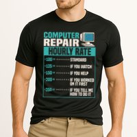 Funny Computer Repair Hourly Rate Performance Shirt