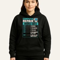 Funny Computer Repair Hourly Rate Hoodie