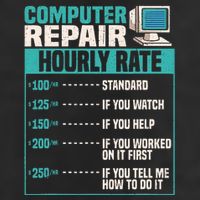 Funny Computer Repair Hourly Rate Adult Drive Performance Visor