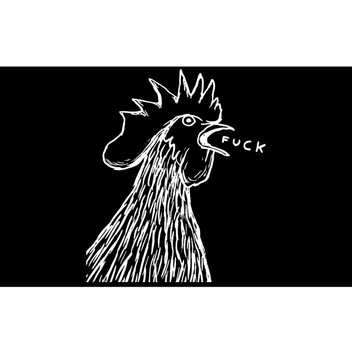 Funny Chicken Rooster Saying Fuck Bumper Sticker