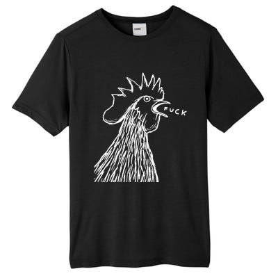 Funny Chicken Rooster Saying Fuck Tall Fusion ChromaSoft Performance T-Shirt