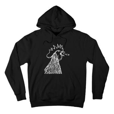 Funny Chicken Rooster Saying Fuck Tall Hoodie