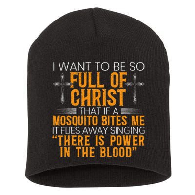 Funny Christian Religious Servant Of God Faithful Jesus Short Acrylic Beanie