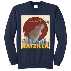 Funny Cute Ratzilla Rat Mouse Japanese Anime Graphic Gift Sweatshirt