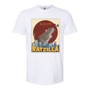 Funny Cute Ratzilla Rat Mouse Japanese Anime Graphic Gift Softstyle CVC T-Shirt