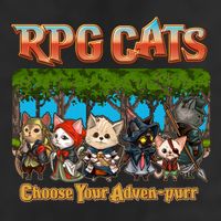 Funny Cute RPG Cats Choose Your Advenpurr 7 Panel Mesh Trucker Snapback Hat