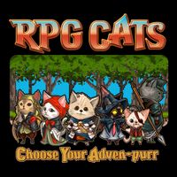 Funny Cute RPG Cats Choose Your Advenpurr 7-Panel Snapback Hat