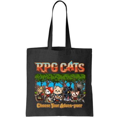 Funny Cute RPG Cats Choose Your Advenpurr Bag