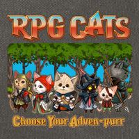Funny Cute RPG Cats Choose Your Advenpurr Cotton Canvas Backpack