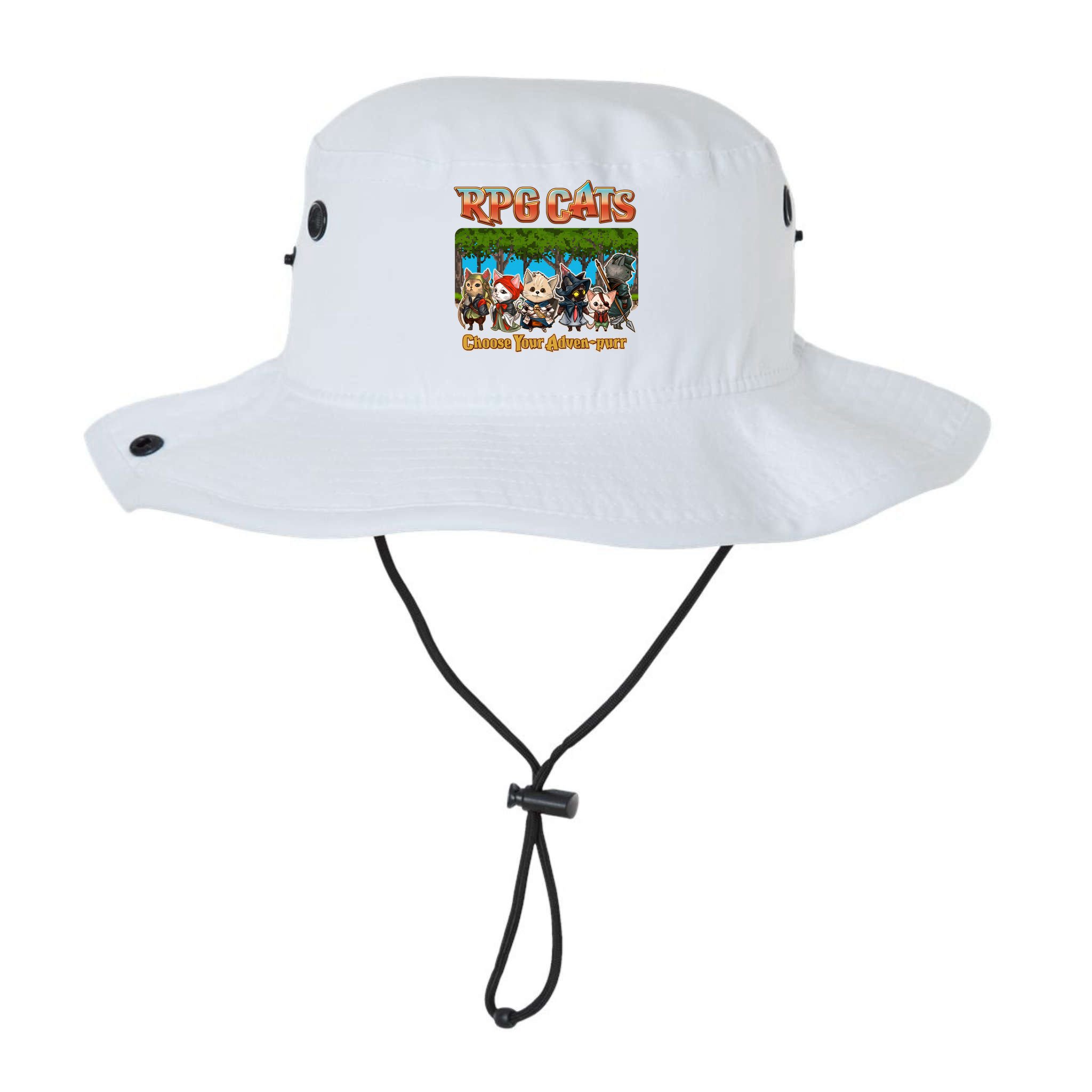 Funny Cute RPG Cats Choose Your Advenpurr Bucket Hat