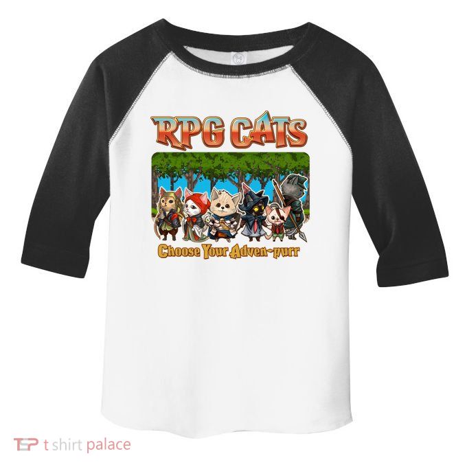 Funny Cute RPG Cats Choose Your Advenpurr Toddler Fine Jersey T-Shirt
