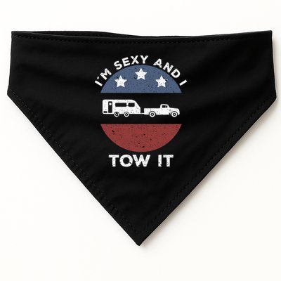 Funny Camping Rv Im Sexy And I Tow It USA-Made Doggie Bandana