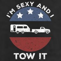 Funny Camping Rv Im Sexy And I Tow It Golf Towel
