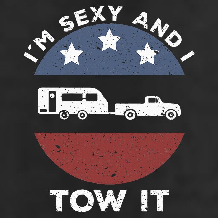 Funny Camping Rv Im Sexy And I Tow It Golf Towel