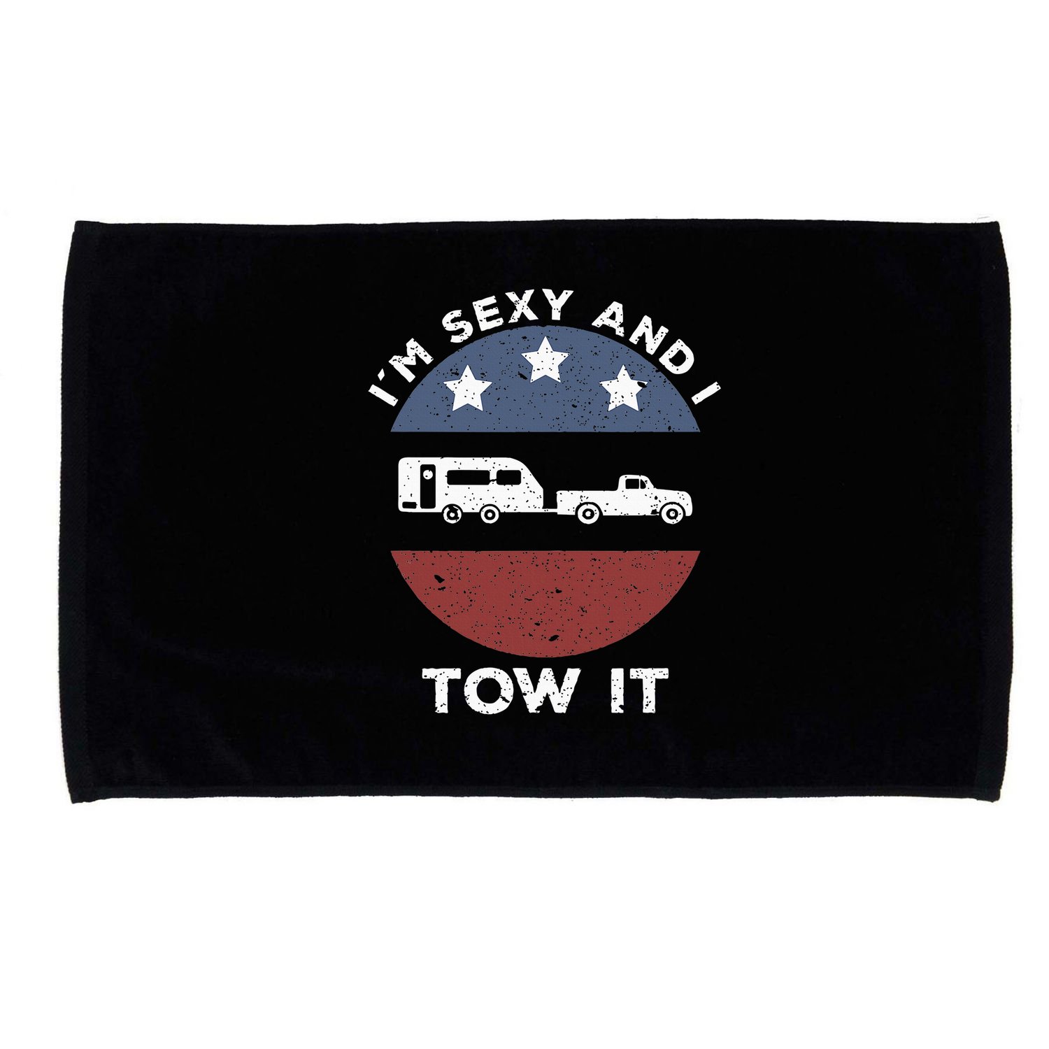Funny Camping Rv Im Sexy And I Tow It Microfiber Hand Towel