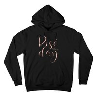 Funny Cute Rose All Day Wine Lover Gift Hoodie