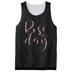 Funny Cute Rose All Day Wine Lover Gift Mesh Reversible Basketball Jersey Tank