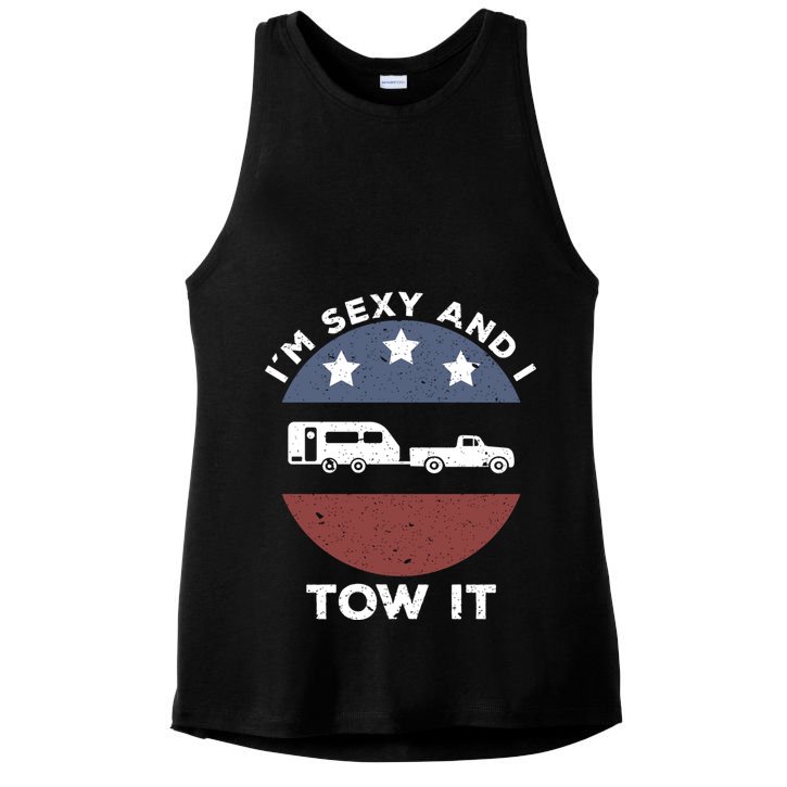Funny Camping Rv Im Sexy And I Tow It Gift Ladies PosiCharge Tri-Blend Wicking Tank