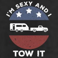 Funny Camping Rv Im Sexy And I Tow It Gift Adult Drive Performance Visor