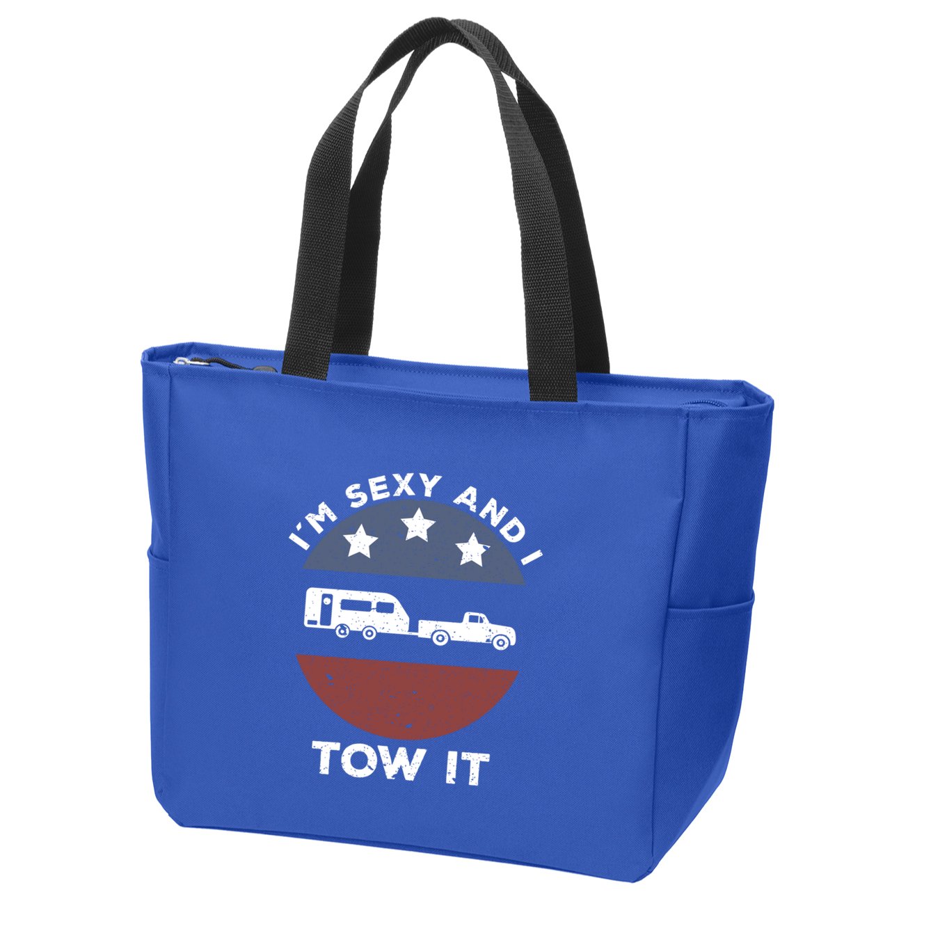 Funny Camping Rv Im Sexy And I Tow It Gift Zip Tote Bag