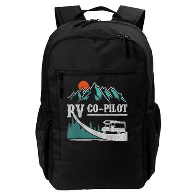 Funny Camping RV Co Pilot Road Trip Camper Daily Commute Backpack