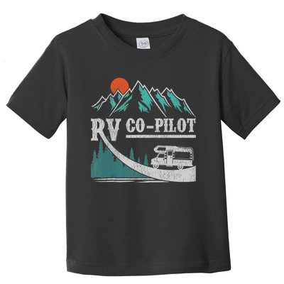 Funny Camping RV Co Pilot Road Trip Camper Toddler T-Shirt