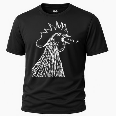 Funny Chicken Rooster Saying Fuck Cooling Performance Crew T-Shirt