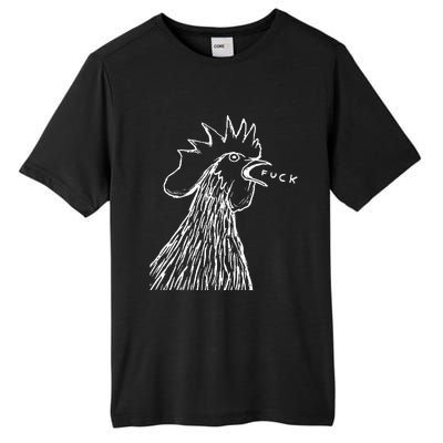 Funny Chicken Rooster Saying Fuck Tall Fusion ChromaSoft Performance T-Shirt