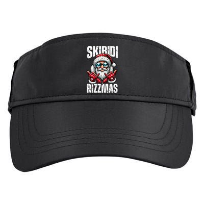 Funny Christmas Rizz Santa Ski Bi Di Rizzmas Adult Drive Performance Visor