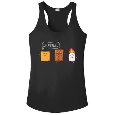 Funny Camping Roasting Bonfire Adventure Ladies PosiCharge Competitor Racerback Tank