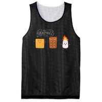 Funny Camping Roasting Bonfire Adventure Mesh Reversible Basketball Jersey Tank