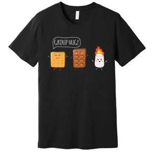 Funny Camping Roasting Bonfire Adventure Premium T-Shirt