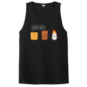 Funny Camping Roasting Bonfire Adventure PosiCharge Competitor Tank