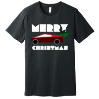 Futuristic Cyber Red Truck Pickup Christmas Tree Premium T-Shirt