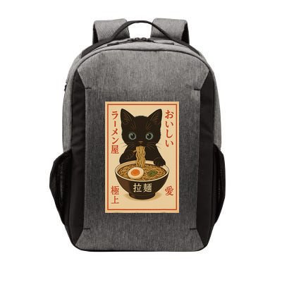 Funny Cat Ramen Graphic Japanese Kawaii Anime Cat Vector Backpack