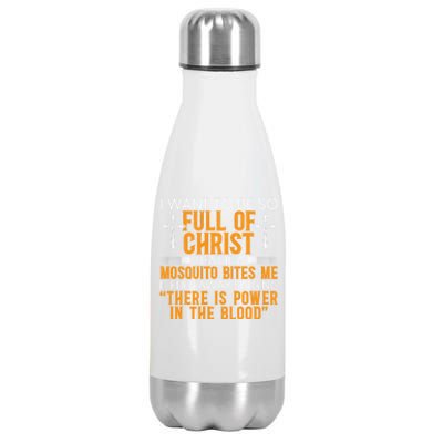 Funny Christian Religious Servant Of God Faithful Jesus Stainless Steel Insulated Water Bottle