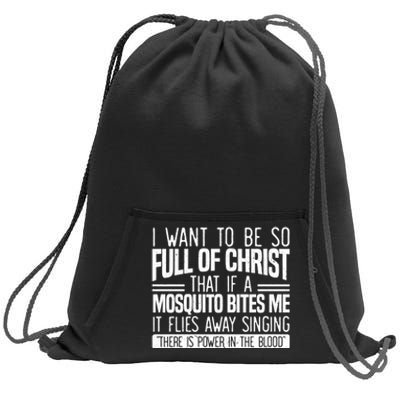 Funny Christian Religious Servant Of God Faithful Jesus Sweatshirt Cinch Pack Bag