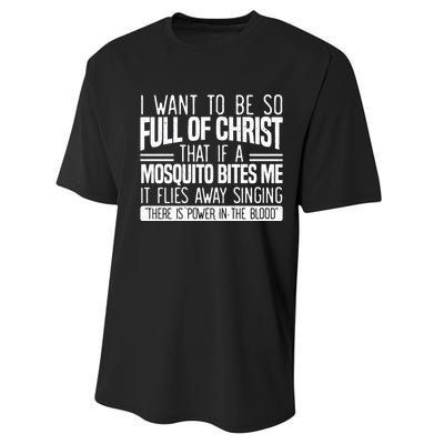 Funny Christian Religious Servant Of God Faithful Jesus Performance Sprint T-Shirt