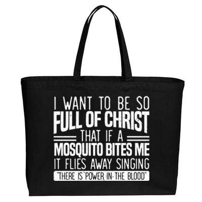 Funny Christian Religious Servant Of God Faithful Jesus Cotton Canvas Jumbo Tote